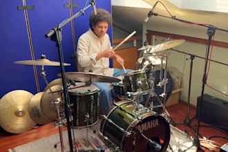 record professional acoustic reggae funk drums for your song