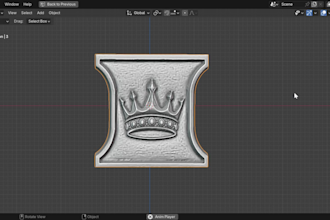 3d printing model sculpting and bas relief