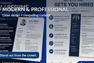 create a professional ats freindly resume or CV