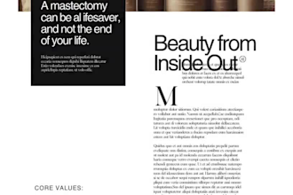 design a premium skincare catalog, cosmetic brochure and beauty brand PDF