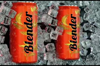 create realistic 3d can animation for drinks and beverage brands