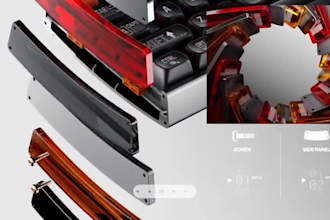 create a clean 3d product showcase with studio