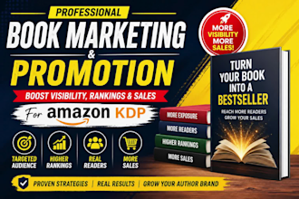promote your amazon KDP book to increase sales and rankings