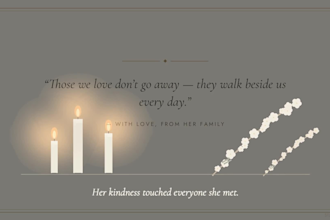 create a funeral memorial slideshow video with your photos in 24 hours