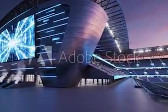 create pitchside led ads, football stadium led ads, stadium perimeter led ads
