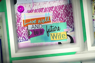 make collage music lyrics video with 2d collage animation and motion graphics