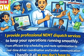 provide dispatcher services to non emergency medical transportation nemt