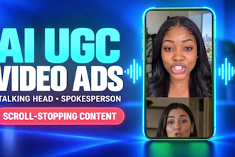 create ai ugc video ads, talking head videos and ai spokeperson content
