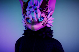 do custom furry vrchat avatar with facial tracking avatar toggles vtuber model