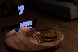create photorealistic 3d jewelry rendering and cinematic animation