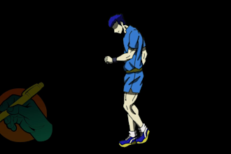 produce hand drawn 2d animation in japanese anime style