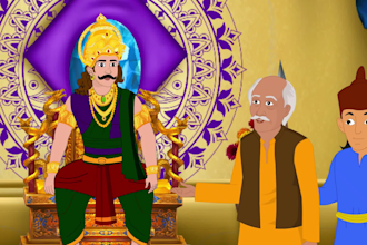 make 2d animation cartoon stories, 2d king stories