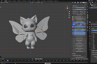 design, rig, animate your  3d character for your vrm model ,game or playblast