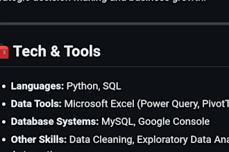 write sql queries and create insightful reports