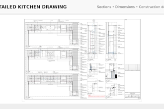 create professional joinery shop drawings for cabinets and kitchens