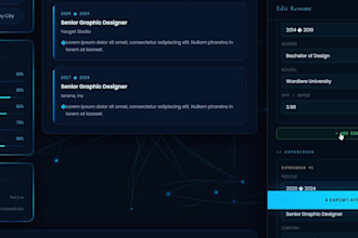 provide digital HTML resume for job seekers