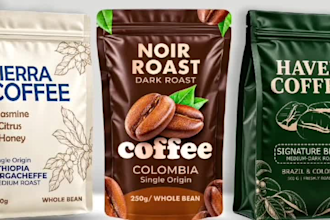 do product packaging design, label, box and pouch bag design
