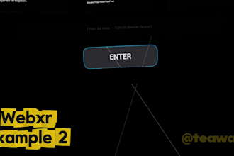 build interactive webxr apps and VR websites for VR headsets