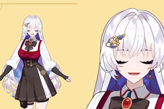 vtuber rig live2d model vtuber model live2d rigging anime model vtuber character