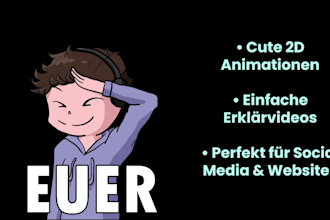 make a cute and engaging 2d cartoon explainer video