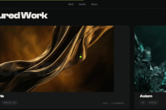 do 3d animated website development for you