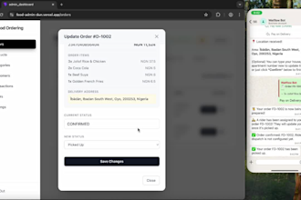 build a whatsapp food ordering system for your restaurant