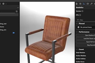 create optimized 3d furniture models for ar glb usdz