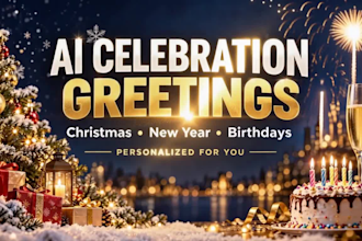 create ai christmas 2026, new year 2027  and birthday videos