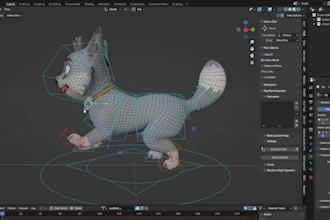 rig fbx3d for game,animal bone setup,quadruped rig,splineik,fk,blendshape,live3d