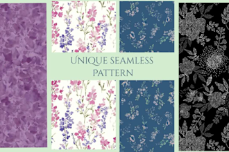 design creative textile prints and pattern