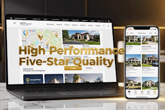 develop a five star modern real estate website