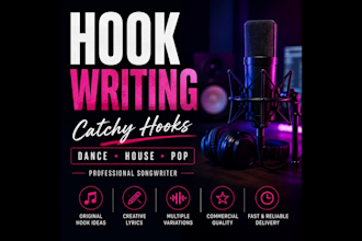 write a catchy hook for your dance, house or pop song