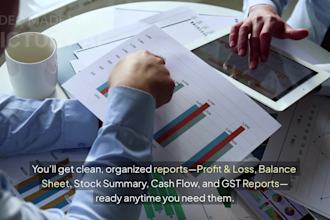 tally data entry, accounting and bookkeeping work
