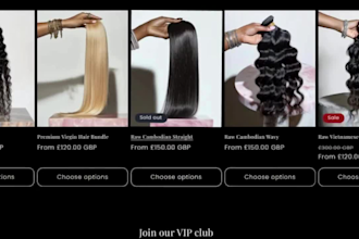 hair extension website hair extension shopify store wix hair extension website