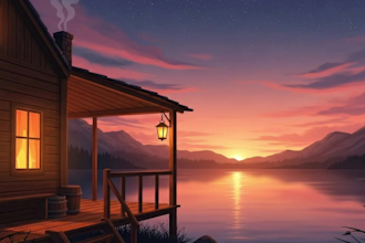 create a seamless lofi loop animation