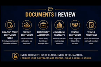 review contracts, ndas and legal documents