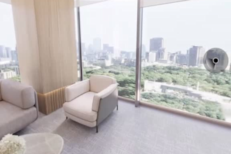 turn 2d plan into 3d executive office interior, cgi workspace walkthrough render