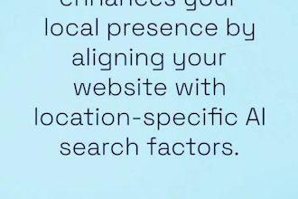 do monthly website local seo geo aeo link for ai search