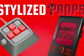 craft unique stylized 3d props for your game