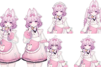 design, rig live 2d vtuber model 2d vtuber model vtuber model for vtube studio