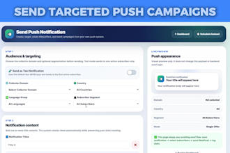 set up self hosted web push notifications