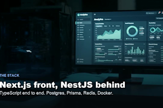 build a full stack web app with nextjs and nestjs