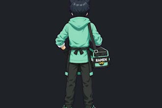 turn your character into a consistent 8 angle turnaround sheet