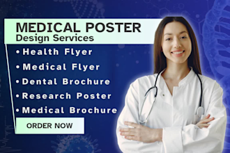 design medical, scientific poster presentation