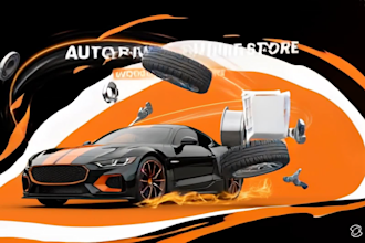 build a professional auto part website or car parts website