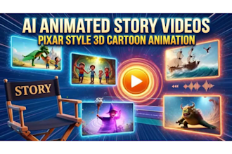 make ai animation videos, ai kids animated stories, ai 3d cartoon videos