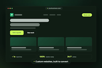 design a modern responsive website for your small business