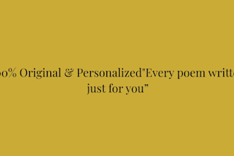 write a custom heartfelt poem for any occasion