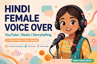 do hindi female voiceover