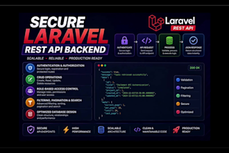 build a secure laravel rest API backend with authentication
